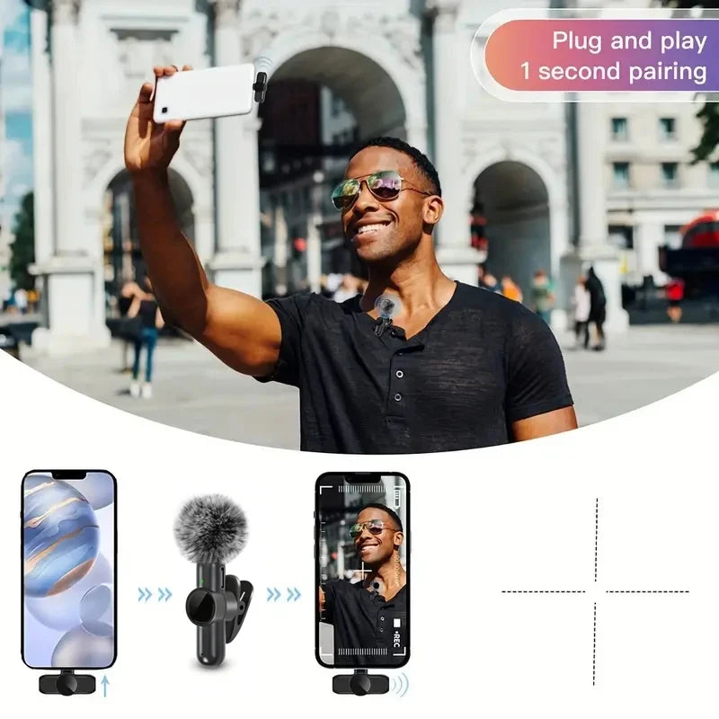 Wireless Lavalier Smartphone Microphone