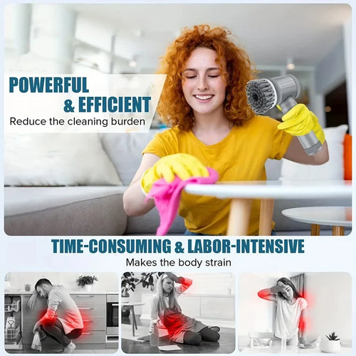 Multifunctional Handheld Electric Dishwashing Brush